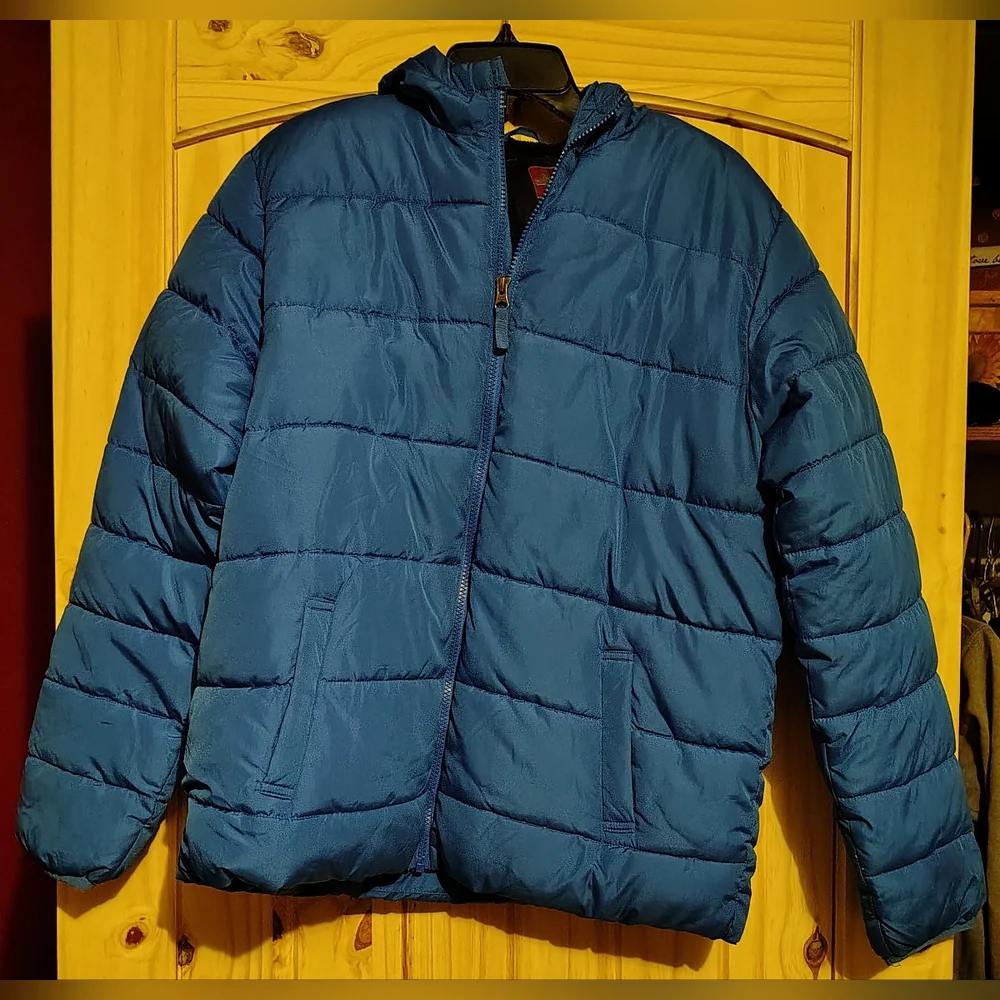 Swiss Tech Boys/Girls Blue Puffer Jacket Size XXL 18